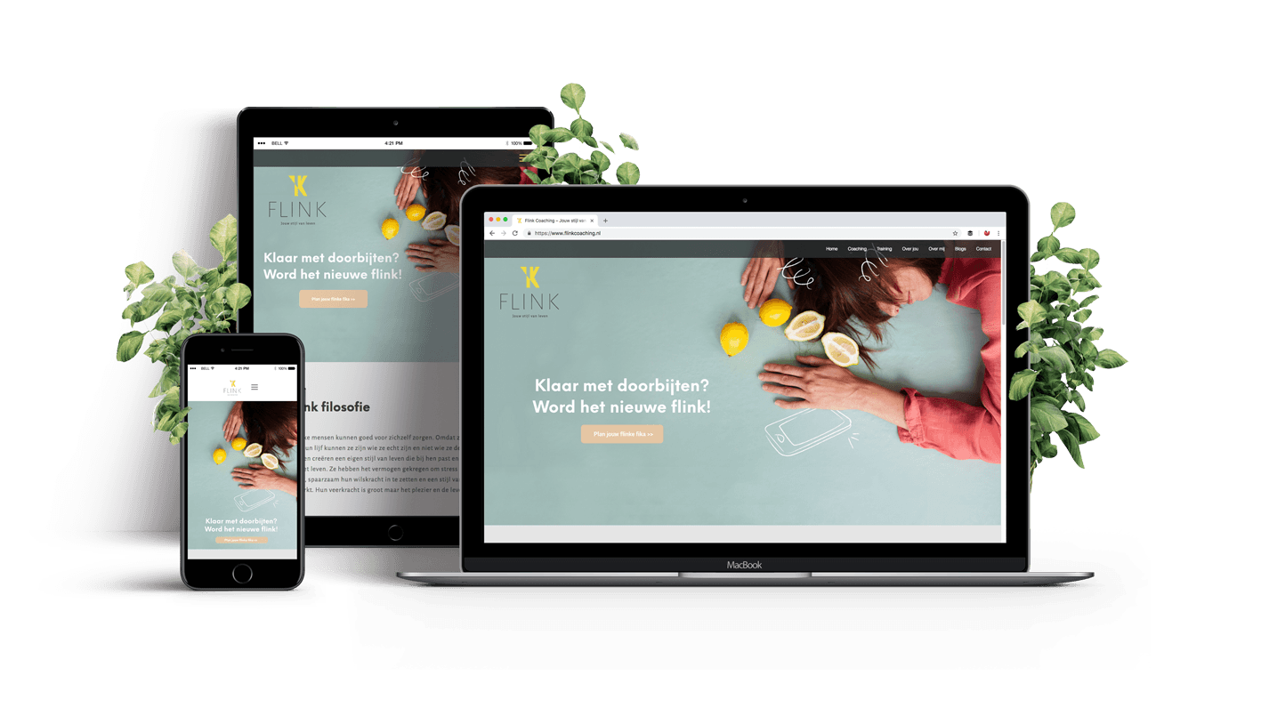 bitterblond webdesign project www.flinkcoaching.nl 